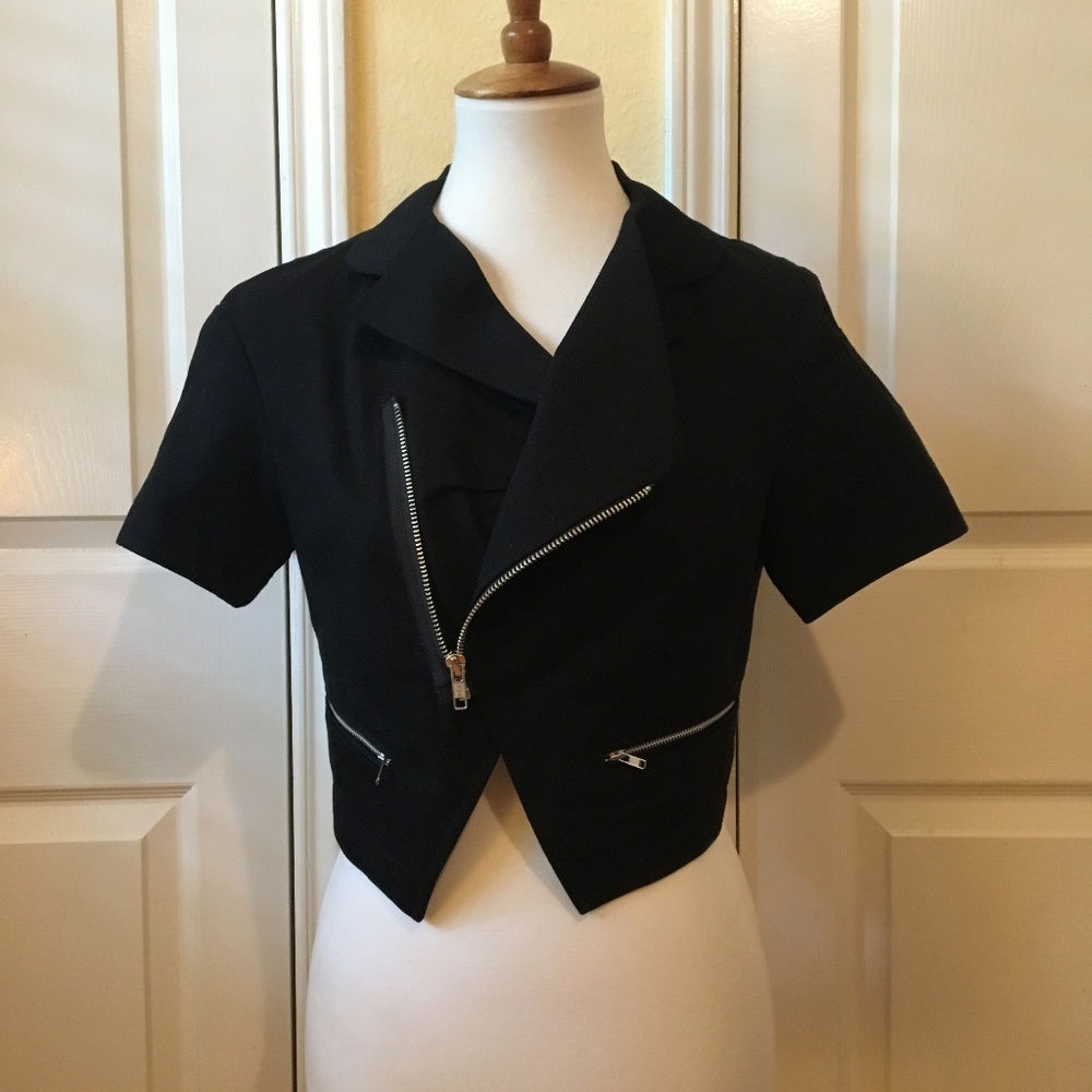 Creatures of the Wind Moto-style Cropped Jacket